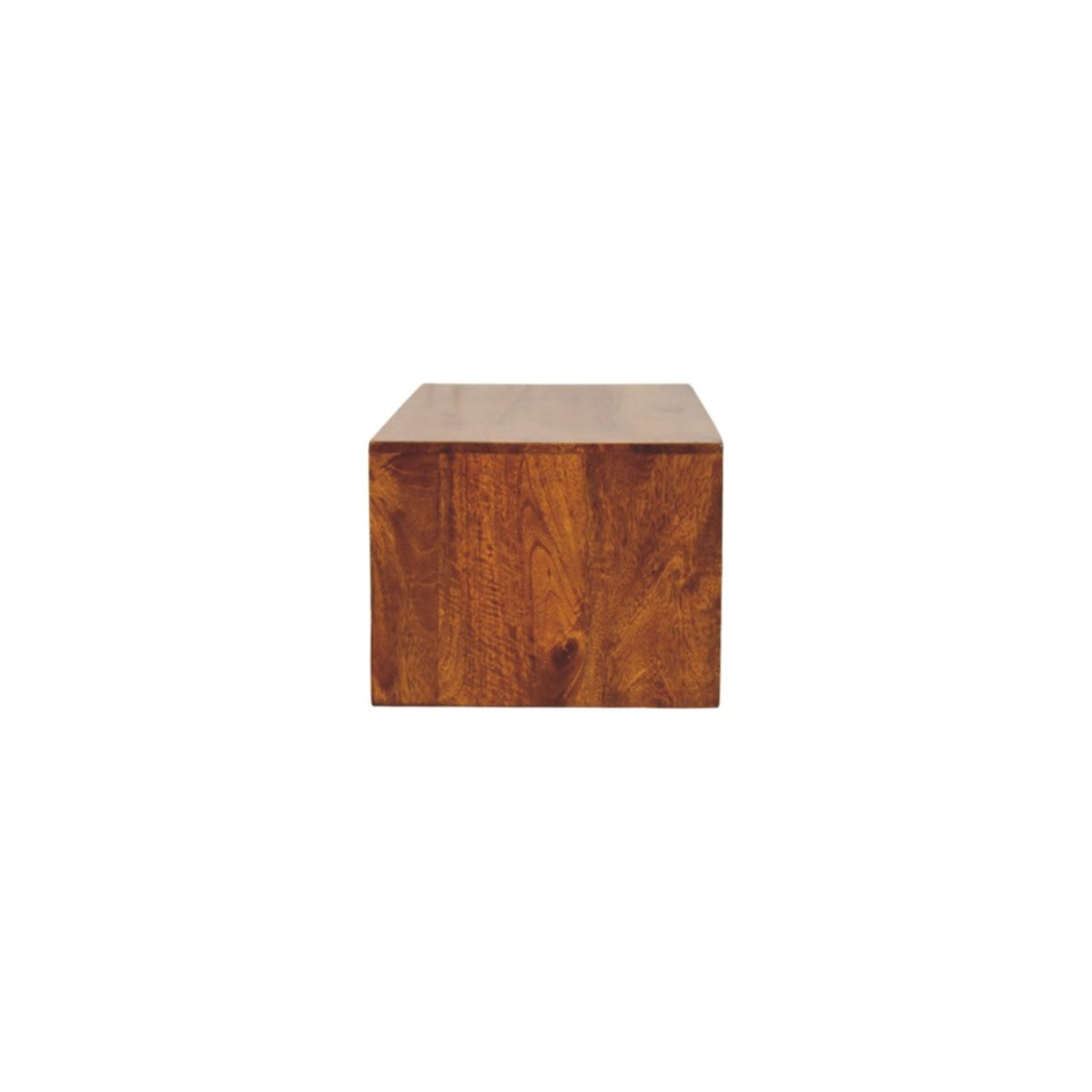 Lunar 2 Drawer Chestnut Wall Mounted Media Unit