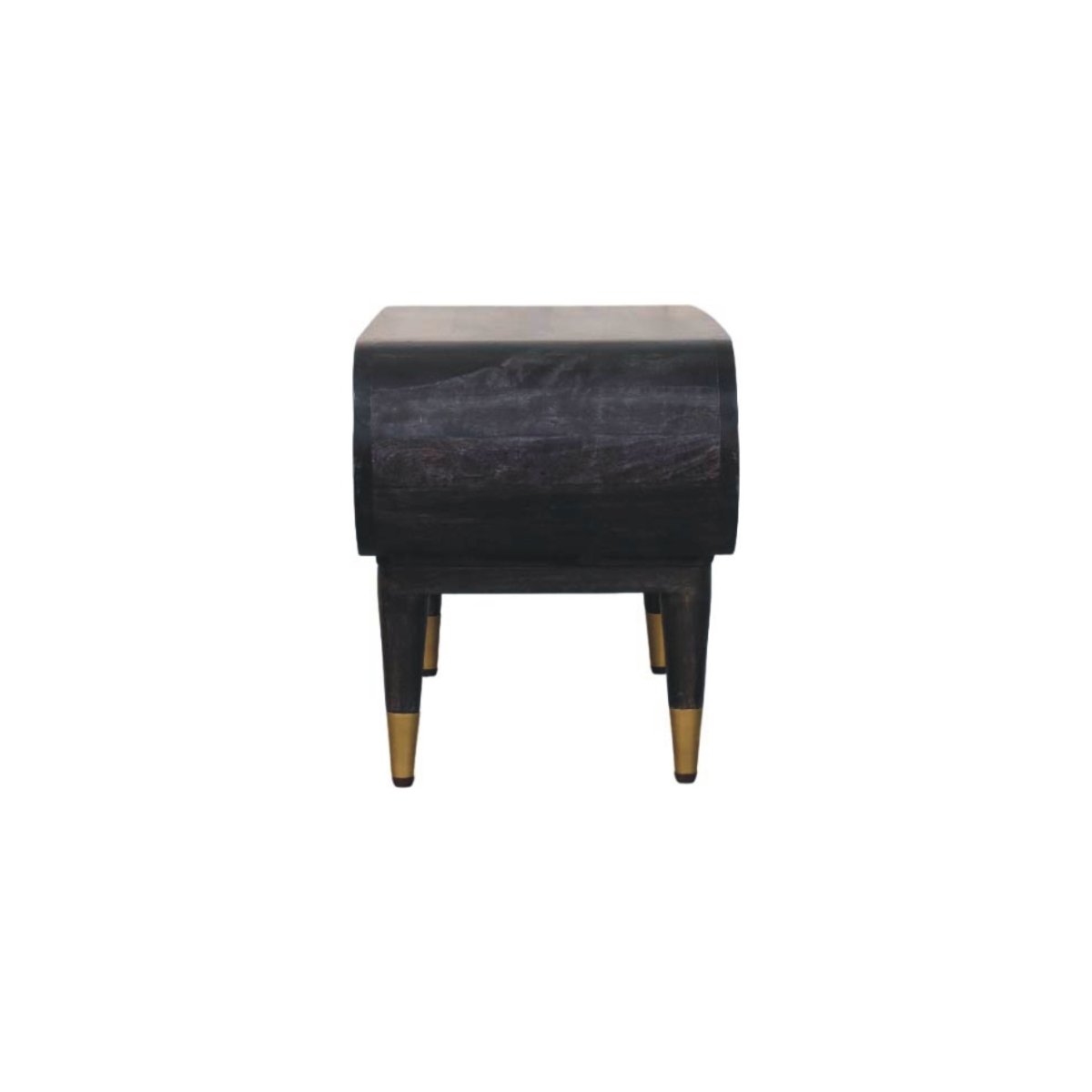 Curved Edge Media with Brass Accents