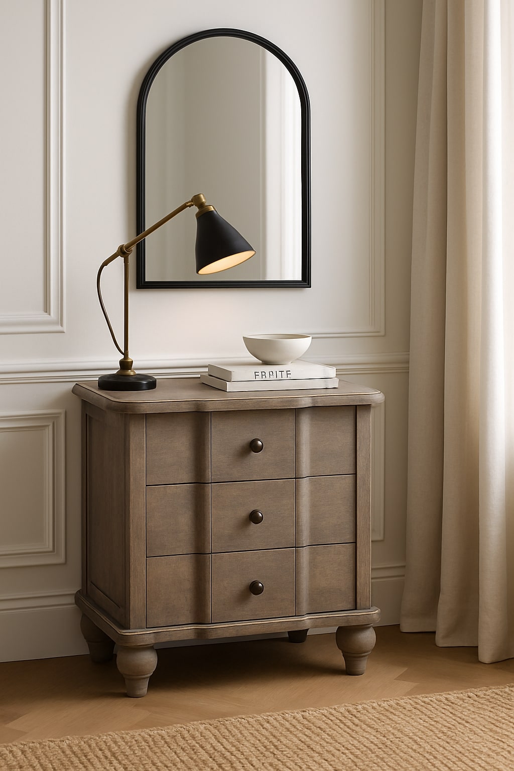 Beaumont Curved Nightstand