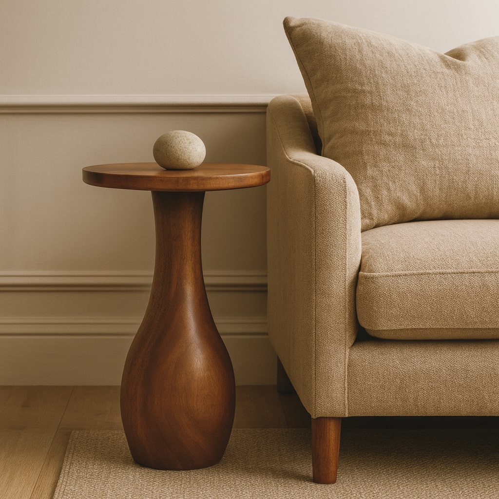 Curved Base Side Table