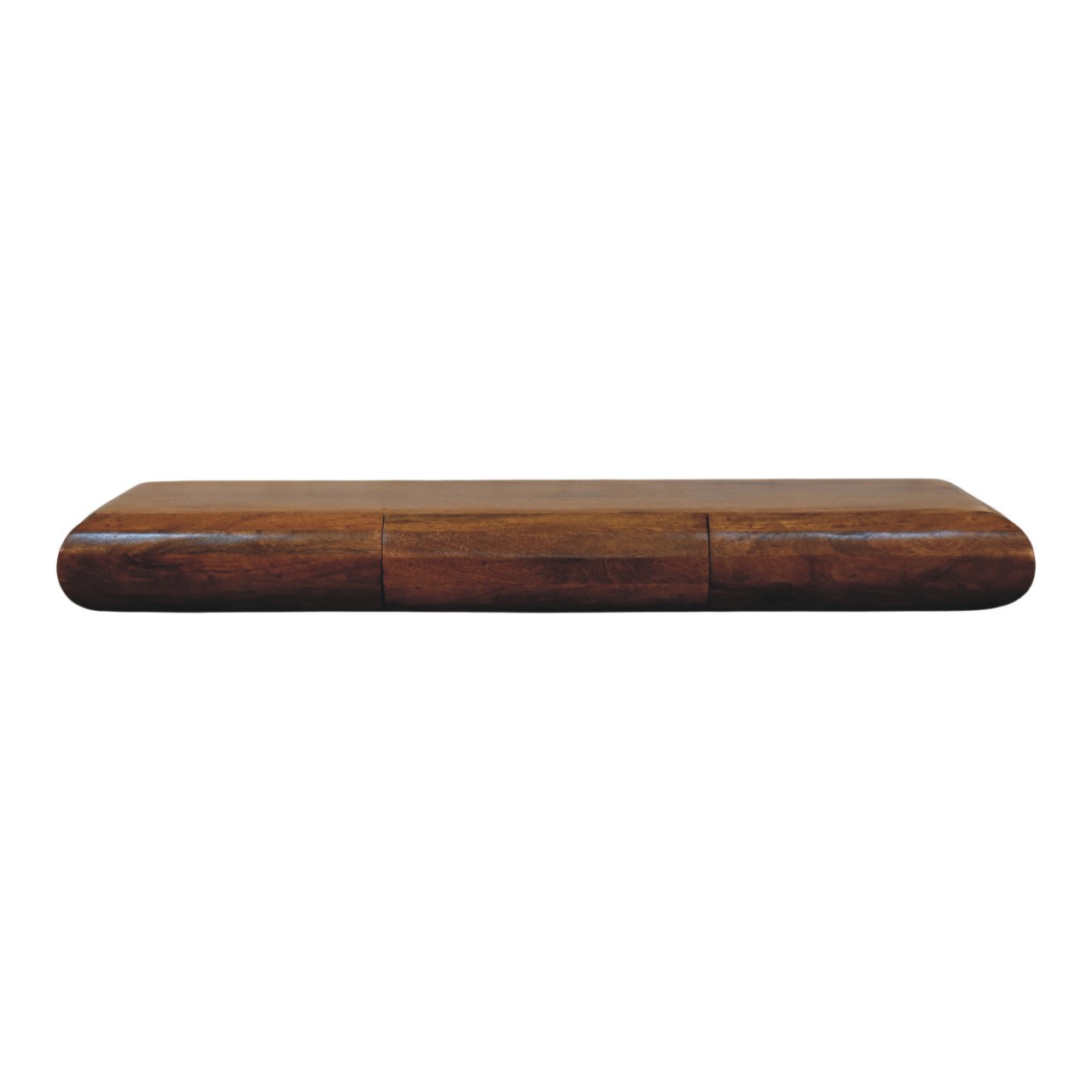 Consolle a parete in legno di mango, finitura Amber Oak