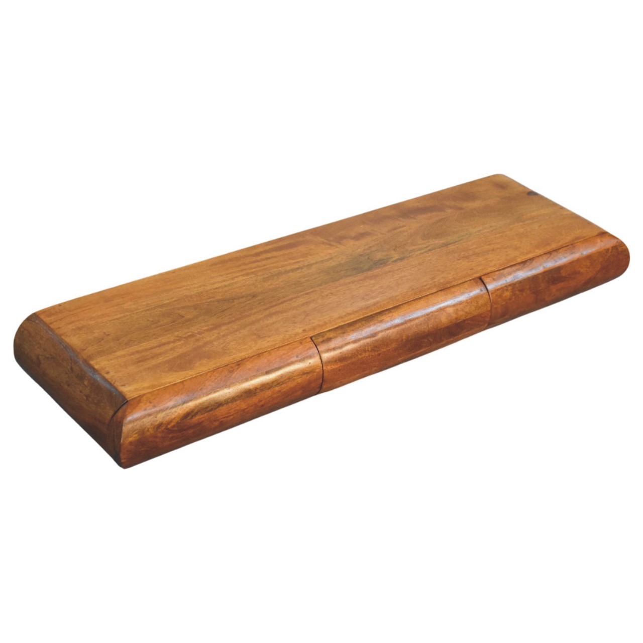 Consolle a parete in legno di mango, finitura Amber Oak