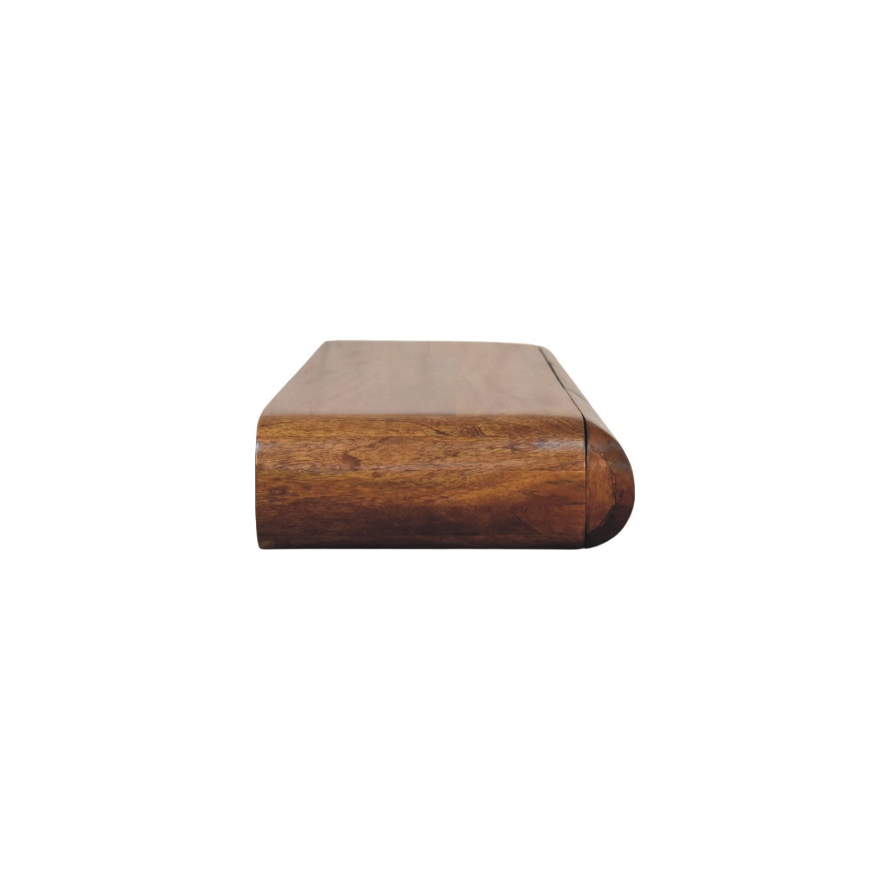 Consolle a parete in legno di mango, finitura Amber Oak