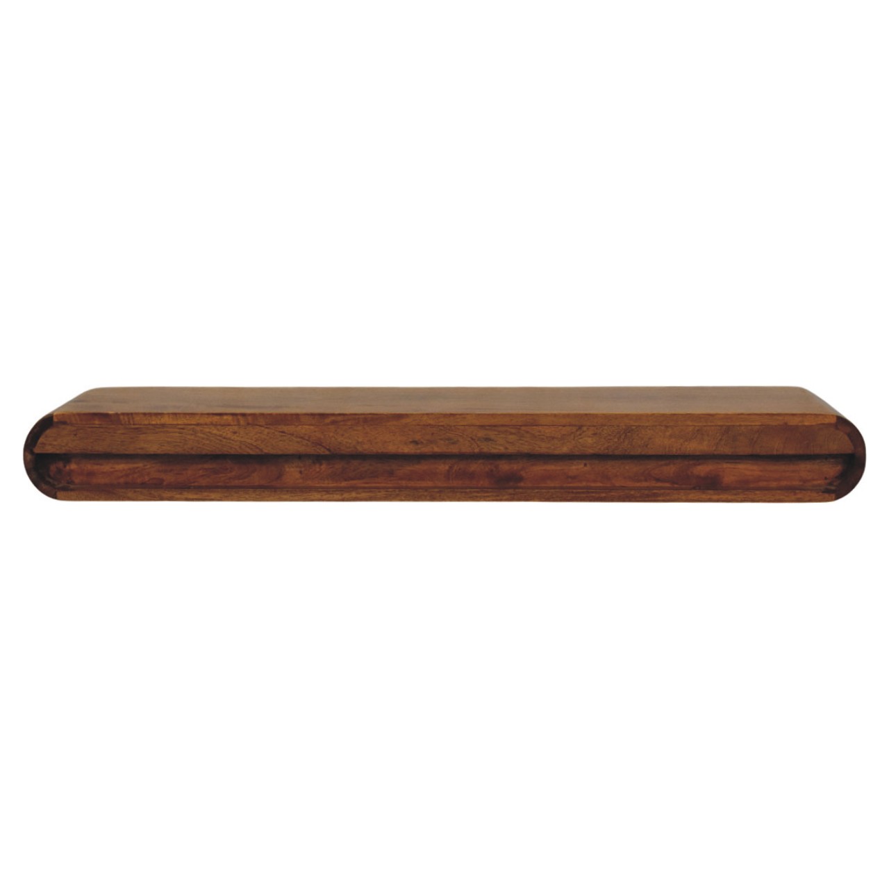 Consolle a parete in legno di mango, finitura Amber Oak