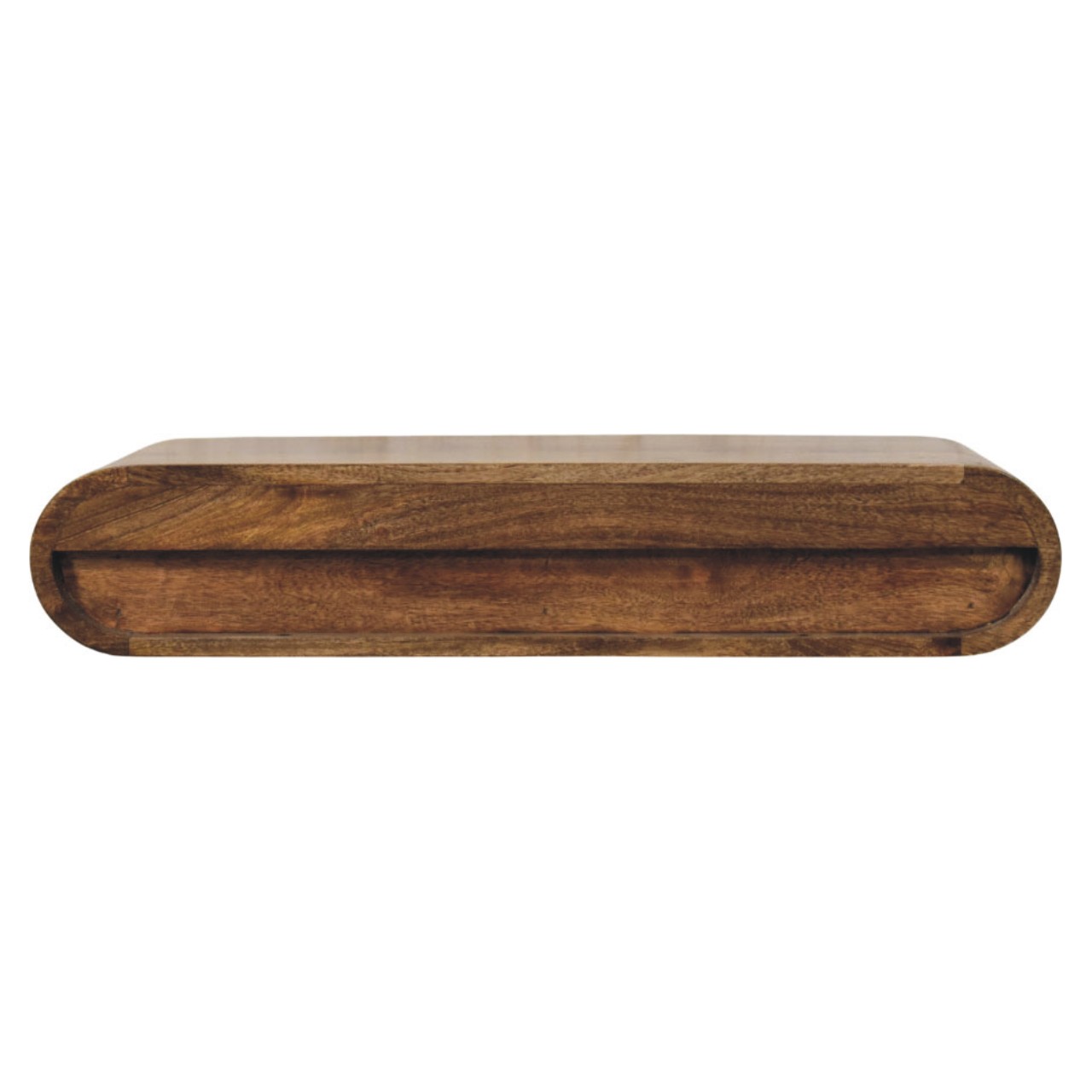 Rounded Wall-Mounted Console with 2 Drawers