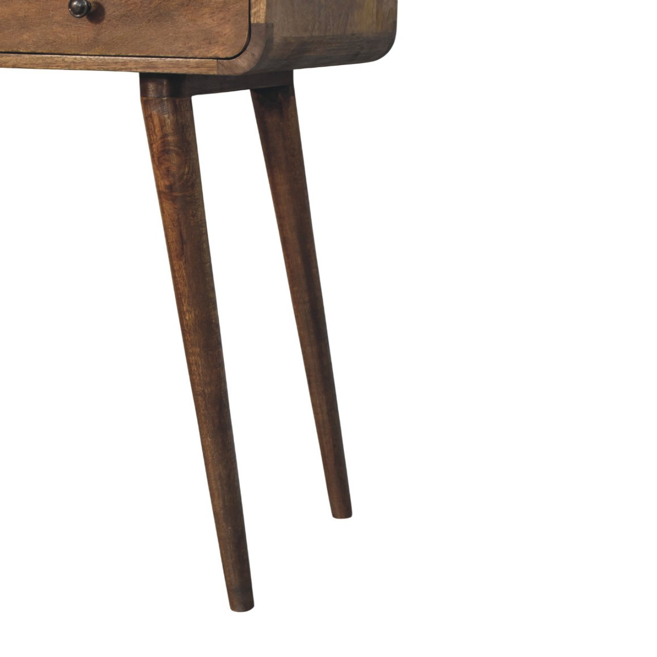 Classic Grey Rounded Console Table