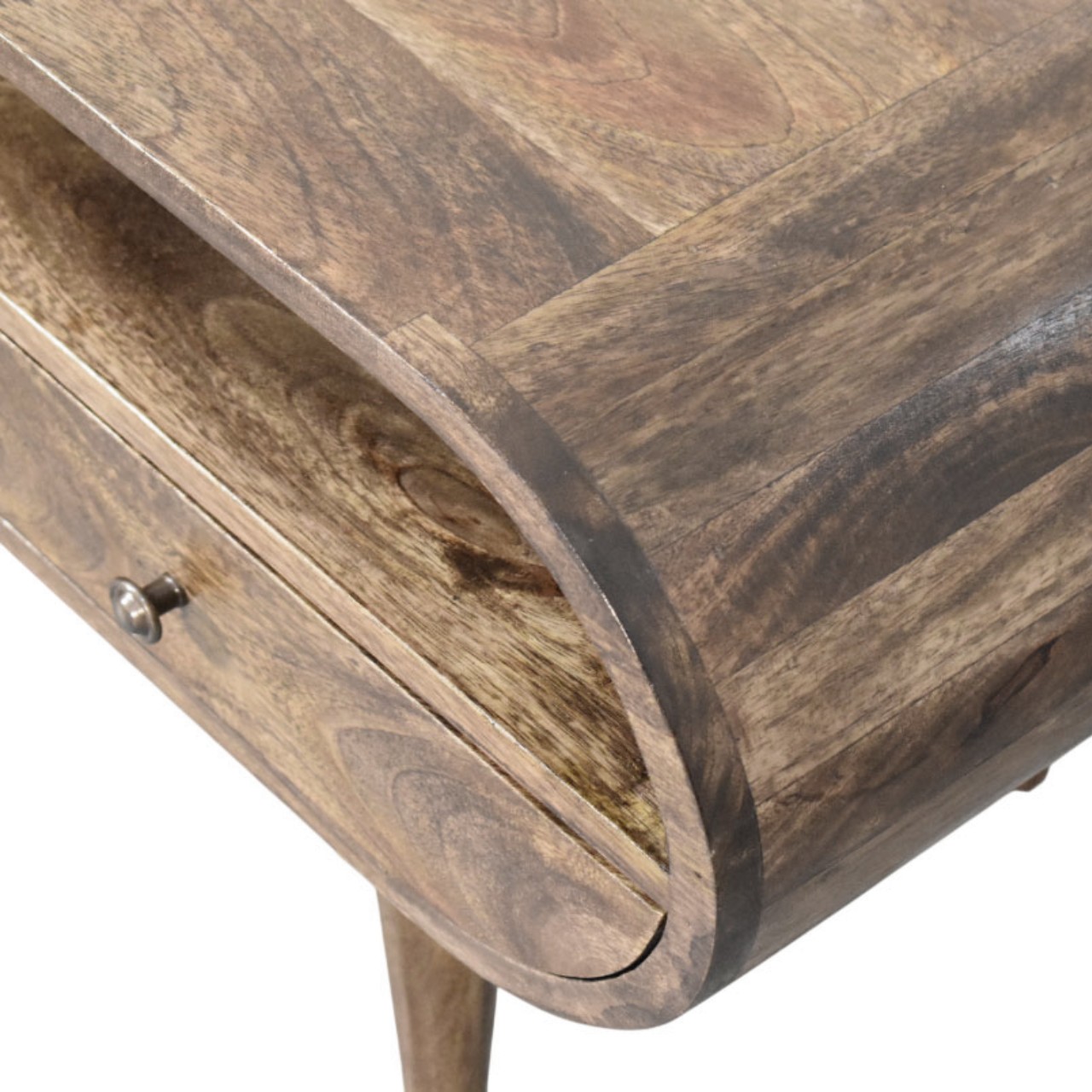 Rounded Edge 2-Drawer Media Unit