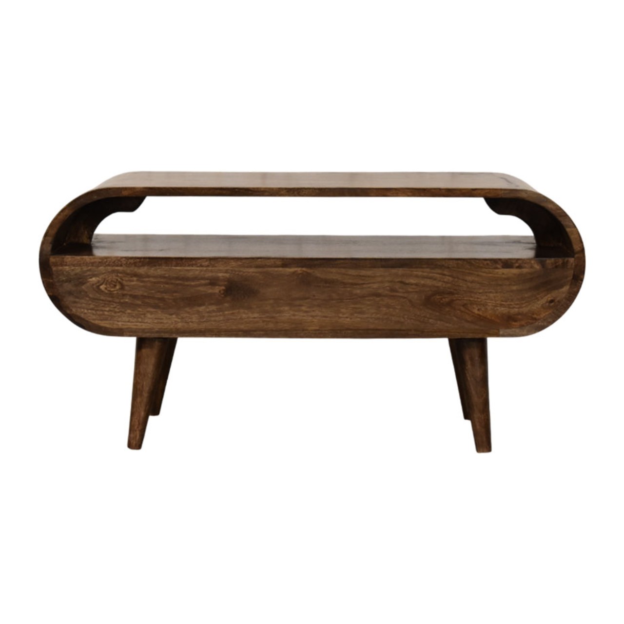 Rounded Edge 2-Drawer Media Unit