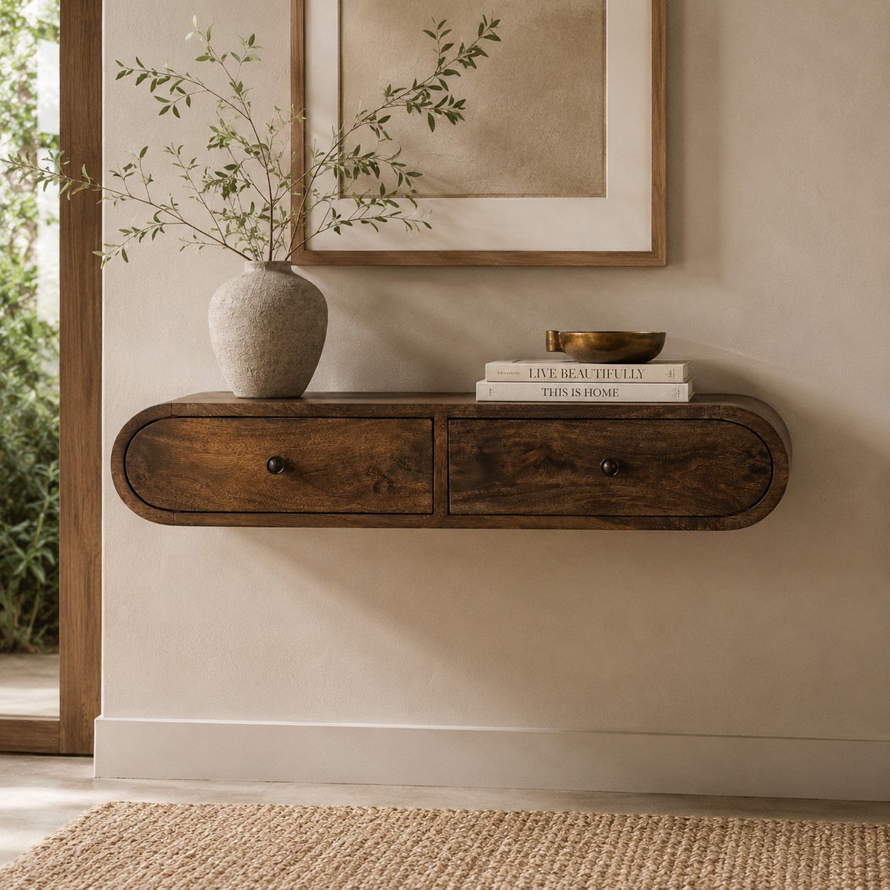 Contour Floating Wall Console
