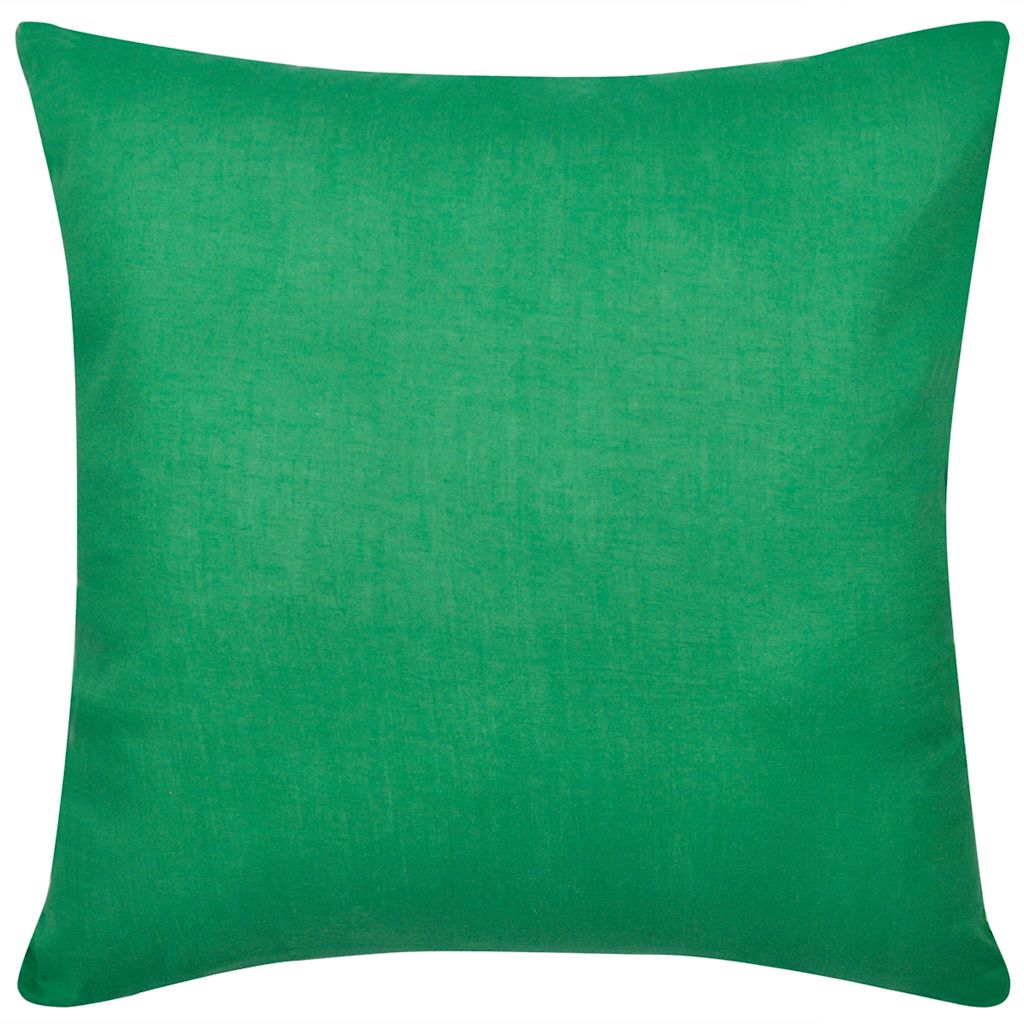 Federe 4 pz per Cuscini in Cotone Verdi 40 x 40 cm