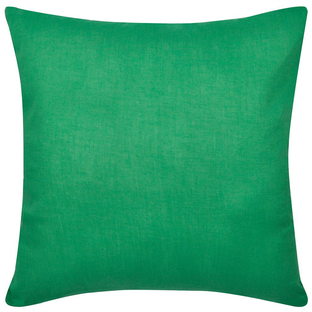 Federe 4 pz per Cuscini in Cotone Verdi 80 x 80 cm