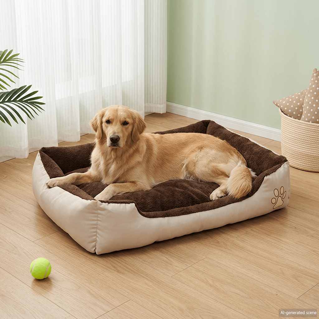 Letto per cani Beige e Marrone XXL