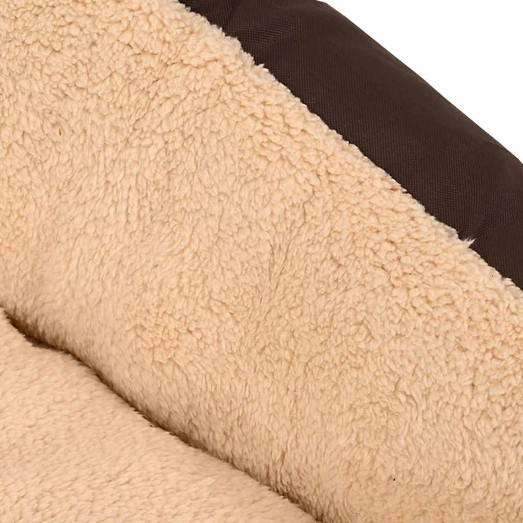 Lettino per Cani Marrone e Beige XXL