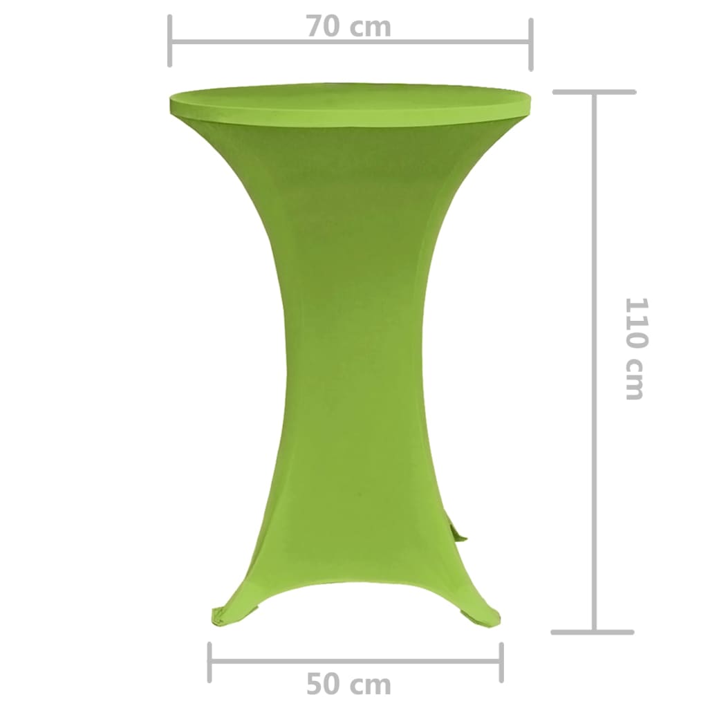 Copertura Elastica per Tavolo 2 pezzi 70 cm Verde