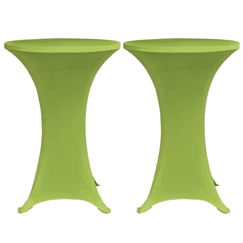 Copertura Elastica per Tavolo 2 pezzi 80 cm Verde