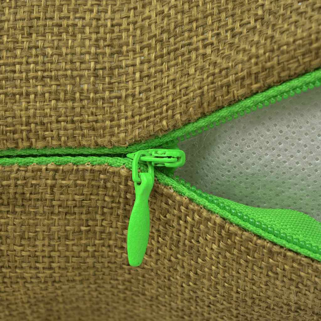 Set 4 Federe per Cuscini in Simil-Lino Verde 40x40 cm