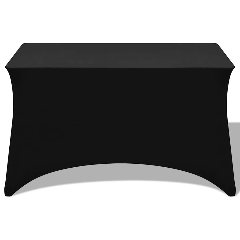 Fodere Elasticizzate per Tavolo 2 pezzi 183x76x74 cm Nero