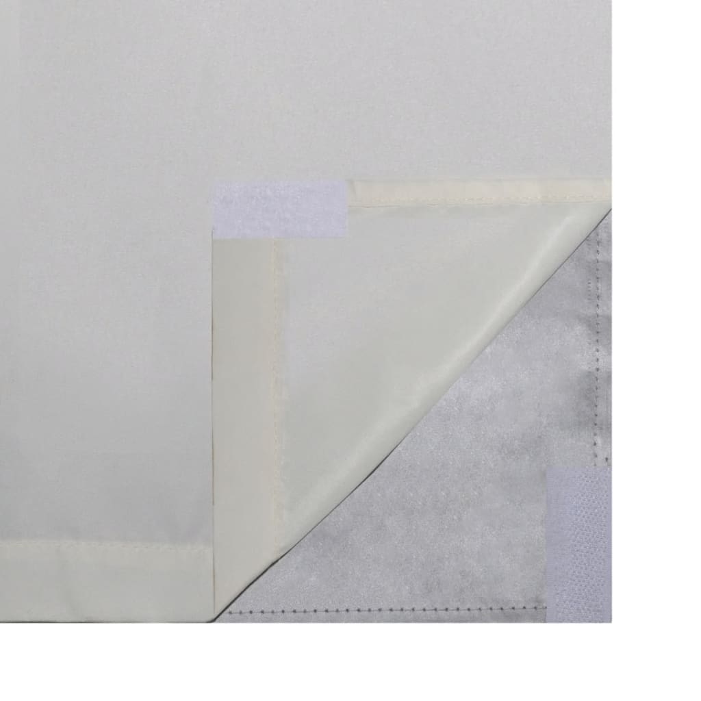 Tende Oscuranti a Doppio Strato 2 pz 140x175 cm Crema