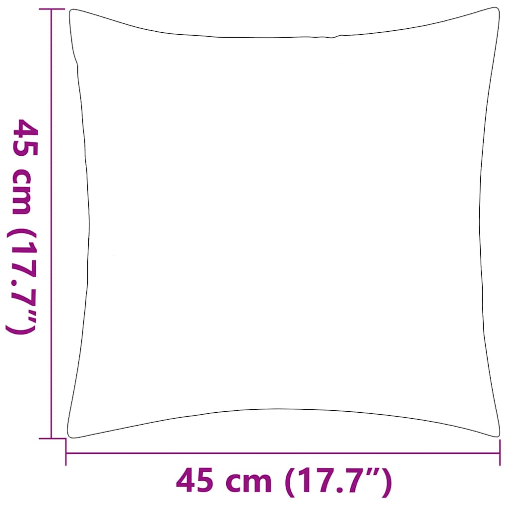 Cuscini da Esterno 4 pz 45x45 cm Grigi