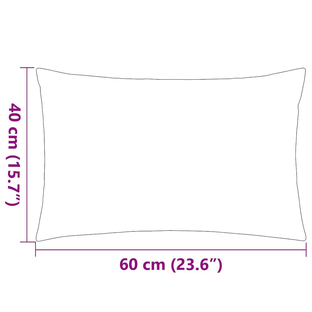Cuscini da Esterno 2 pz 60x40 cm Grigi