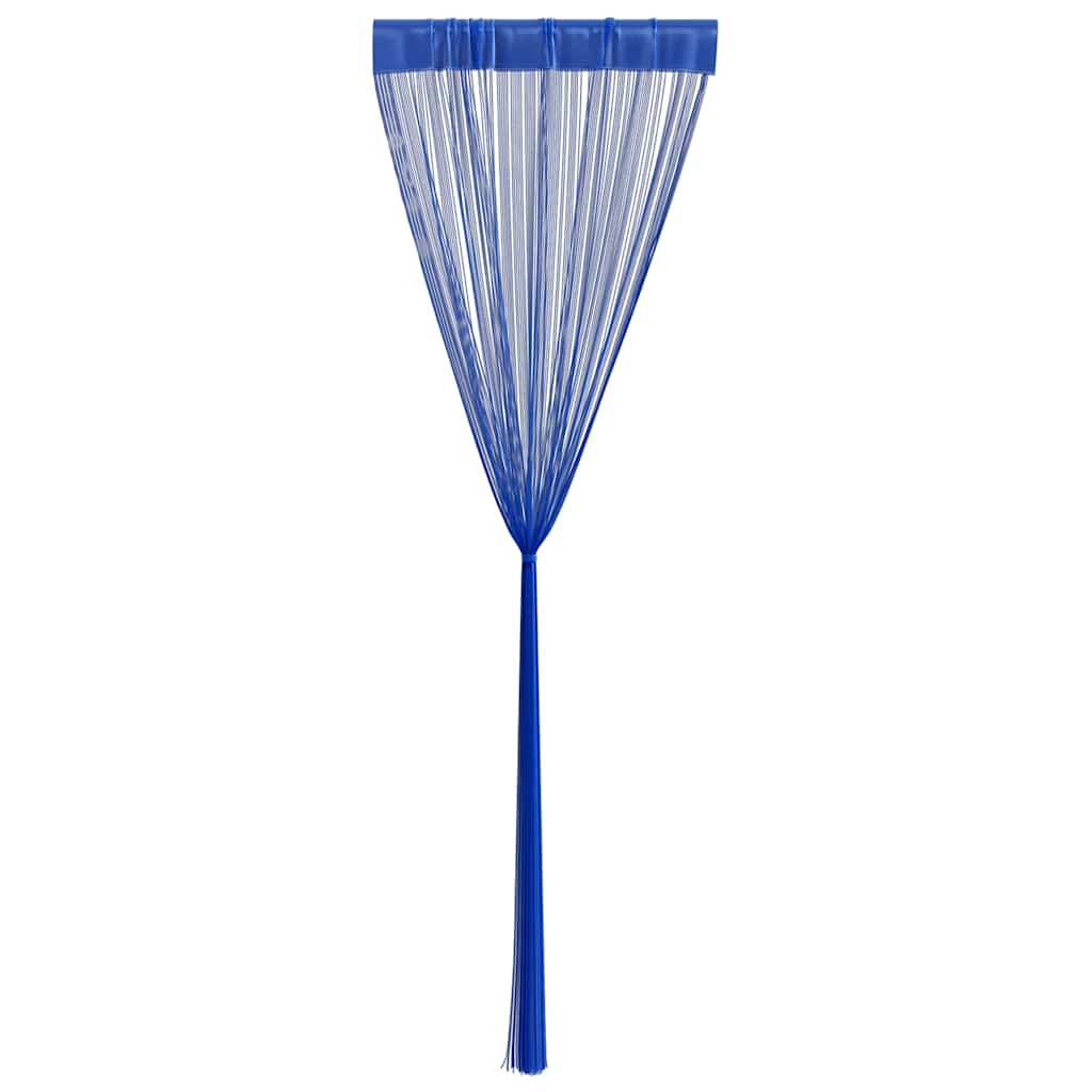 Tende a Filo 2 pz 100x250 cm Blu