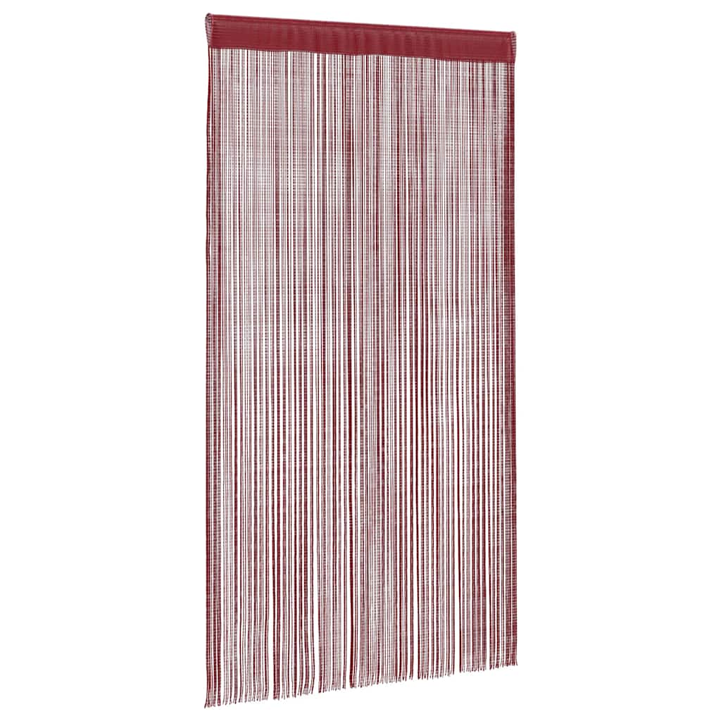 Tende a Filo 2 pz 140x250 cm Rosso Bordò