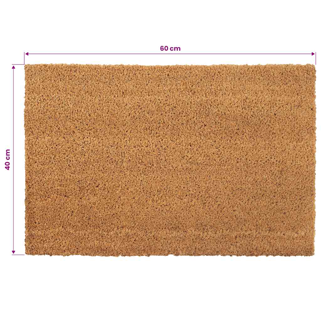 Set Zerbini in Fibra di Cocco 2 pz 24 mm 40x60 cm Naturale