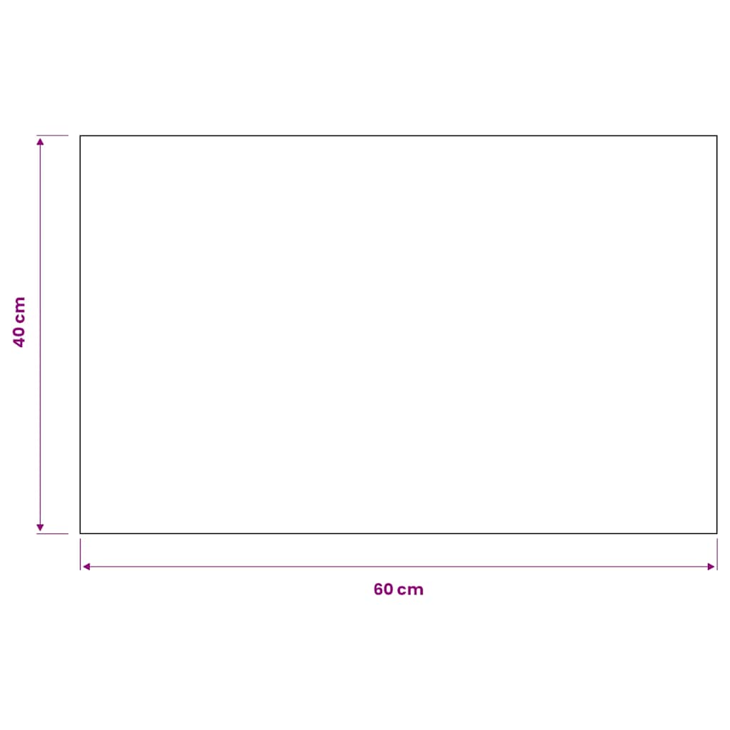 Tappeto Antipolvere Trapuntato Rettangolare 40x60cm Antracite