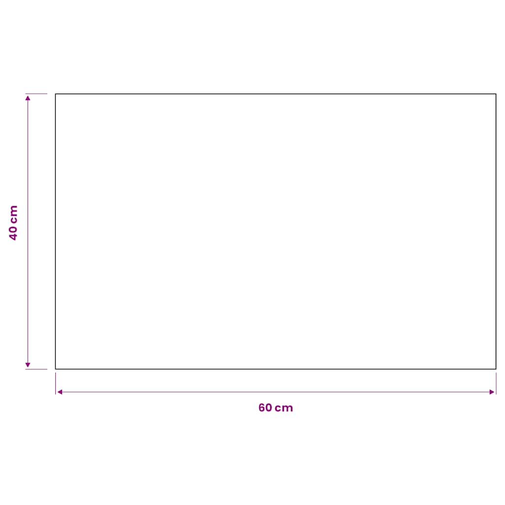 Tappeto Antipolvere Trapuntato Rettangolare 40x60cm Nero