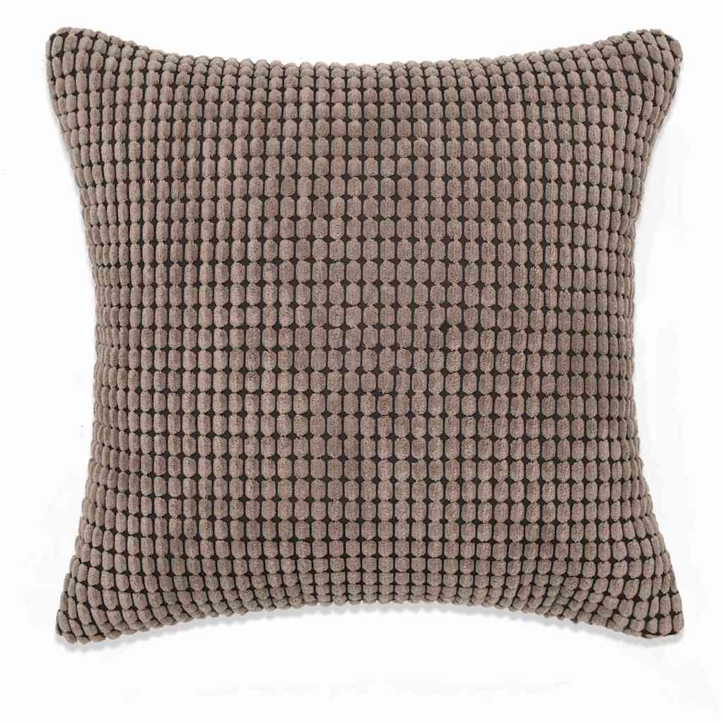 Set di Cuscini 2 pz in Velour 60x60 cm Marrone