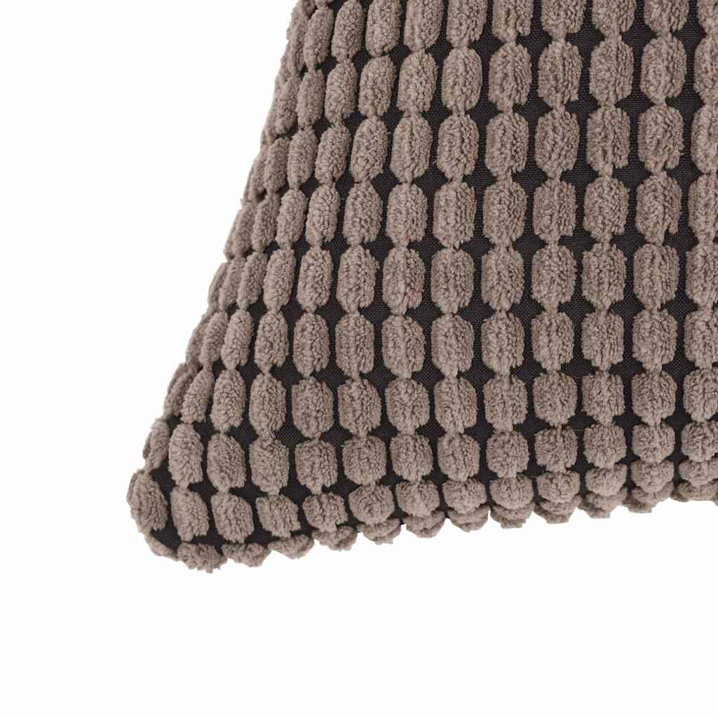 Set di Cuscini 2 pz in Velour 60x60 cm Marrone