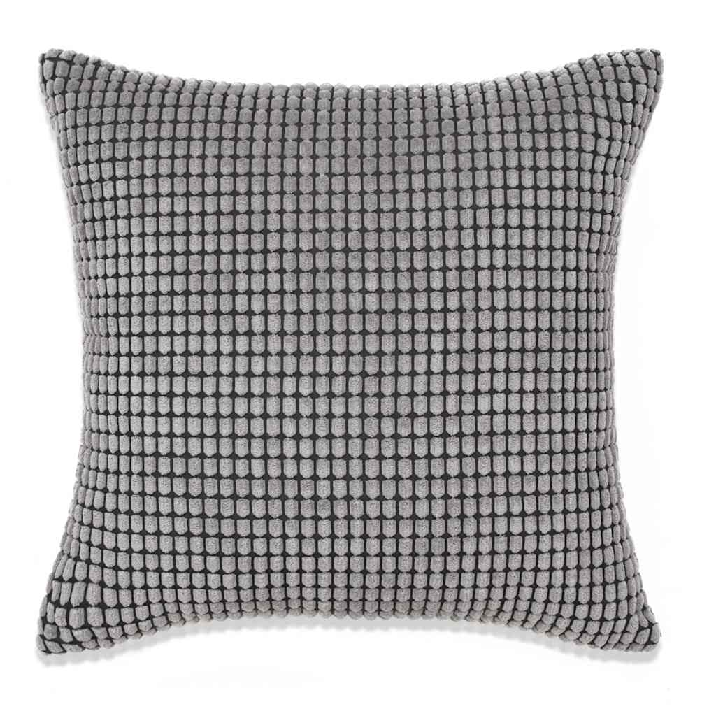 Set di Cuscini 2 pz in Velour 45x45 cm Grigio