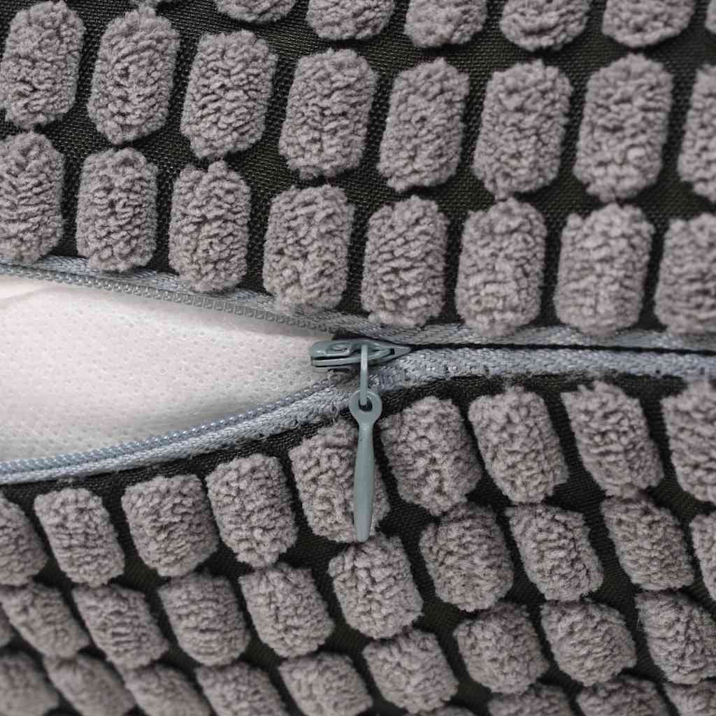 Set di Cuscini 2 pz in Velour 40x60 cm Grigio