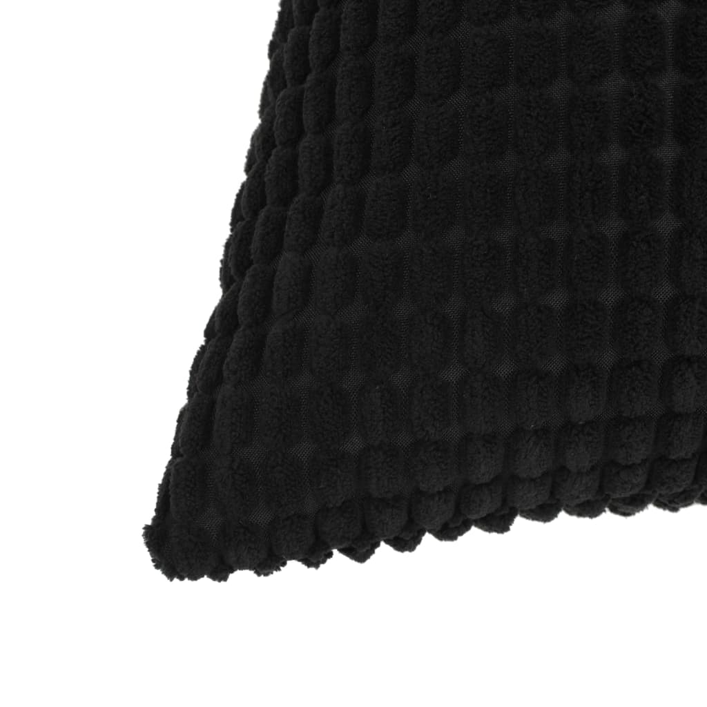 Set di Cuscini 2 pz in Velour 40x60 cm Nero
