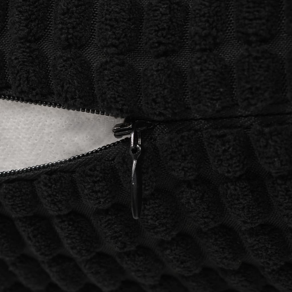 Set di Cuscini 2 pz in Velour 40x60 cm Nero