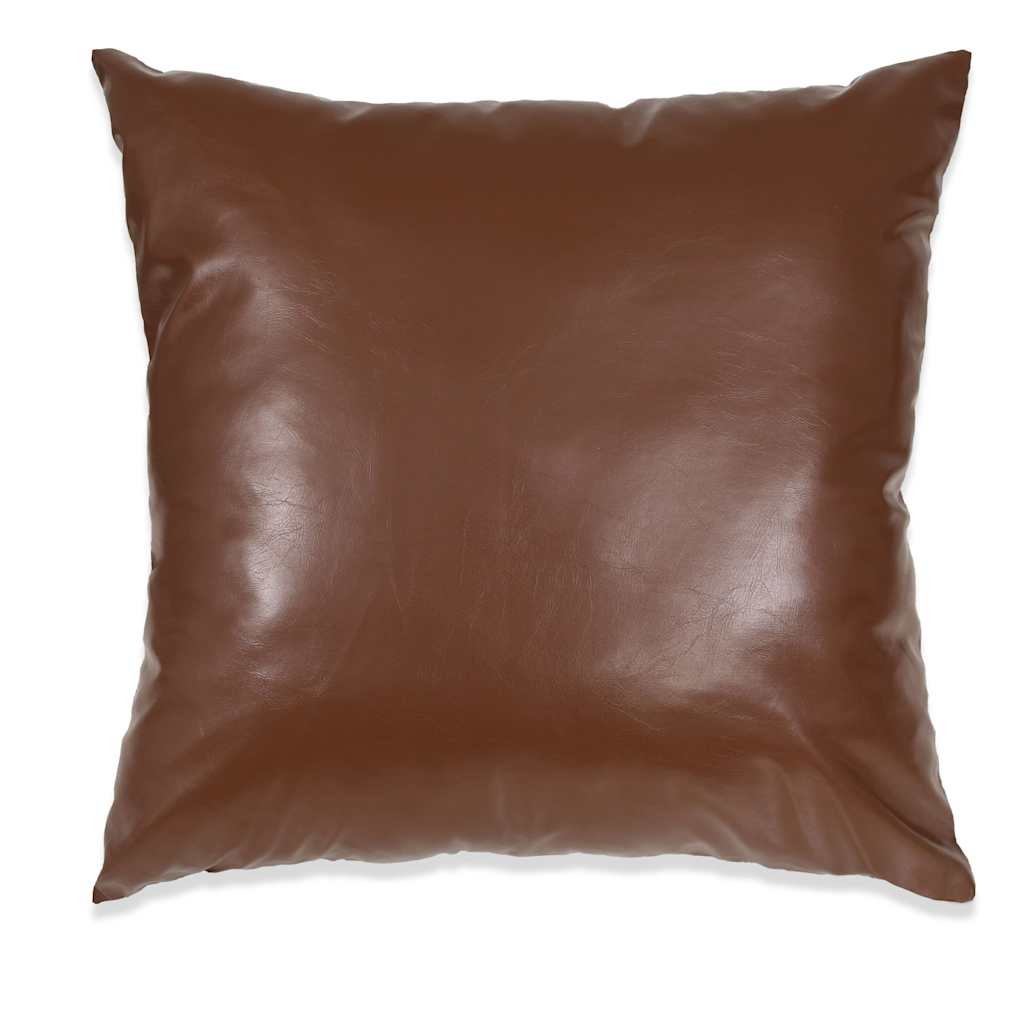 Set di Cuscini 2 pz in PU 60x60 cm Marrone