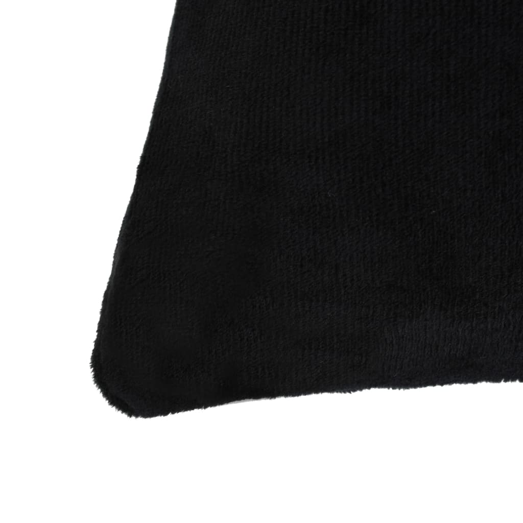 Set di Cuscini 2 pz in Tessuto 40x60 cm Nero