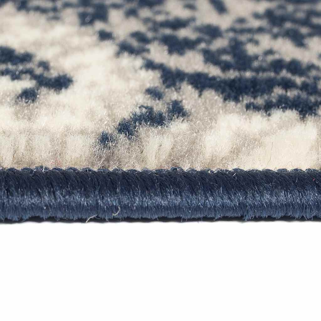Tappeto Moderno con Motivi Paisley 120x170 cm Beige/Blu
