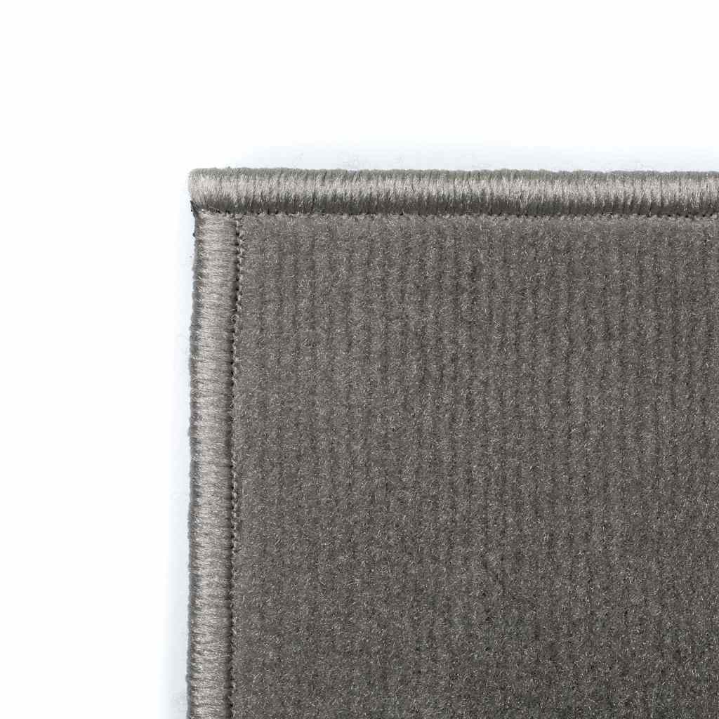 Tappeto Moderno con Motivi Circolari 80x150 cm Grigio