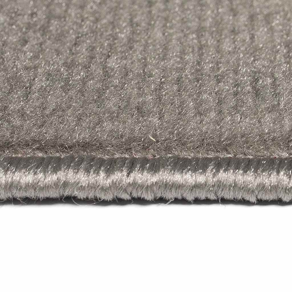 Tappeto Moderno con Motivi Circolari 80x150 cm Grigio