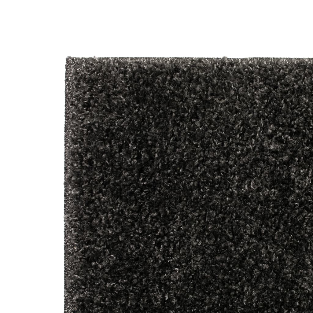 Tappeto Shaggy a Pelo Lungo 80x150 cm Antracite