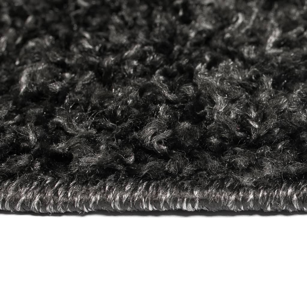 Tappeto Shaggy a Pelo Lungo 80x150 cm Antracite