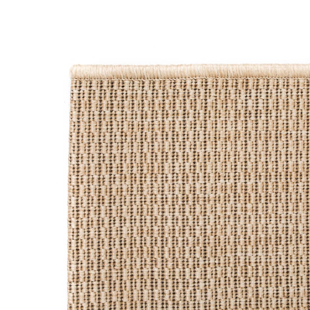 Tappeto da Interni/Esterni Effetto Sisal 80x150 cm Beige