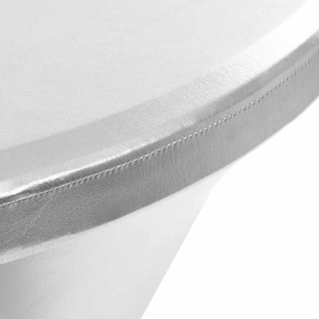 Copertura Elastica per Tavolo 2 pz 60 cm Argento