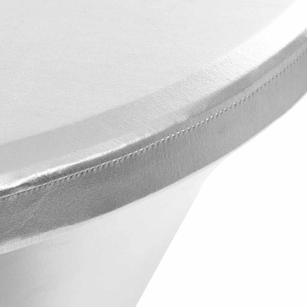 Copertura Elastica per Tavolo 2 pz 70 cm Argento