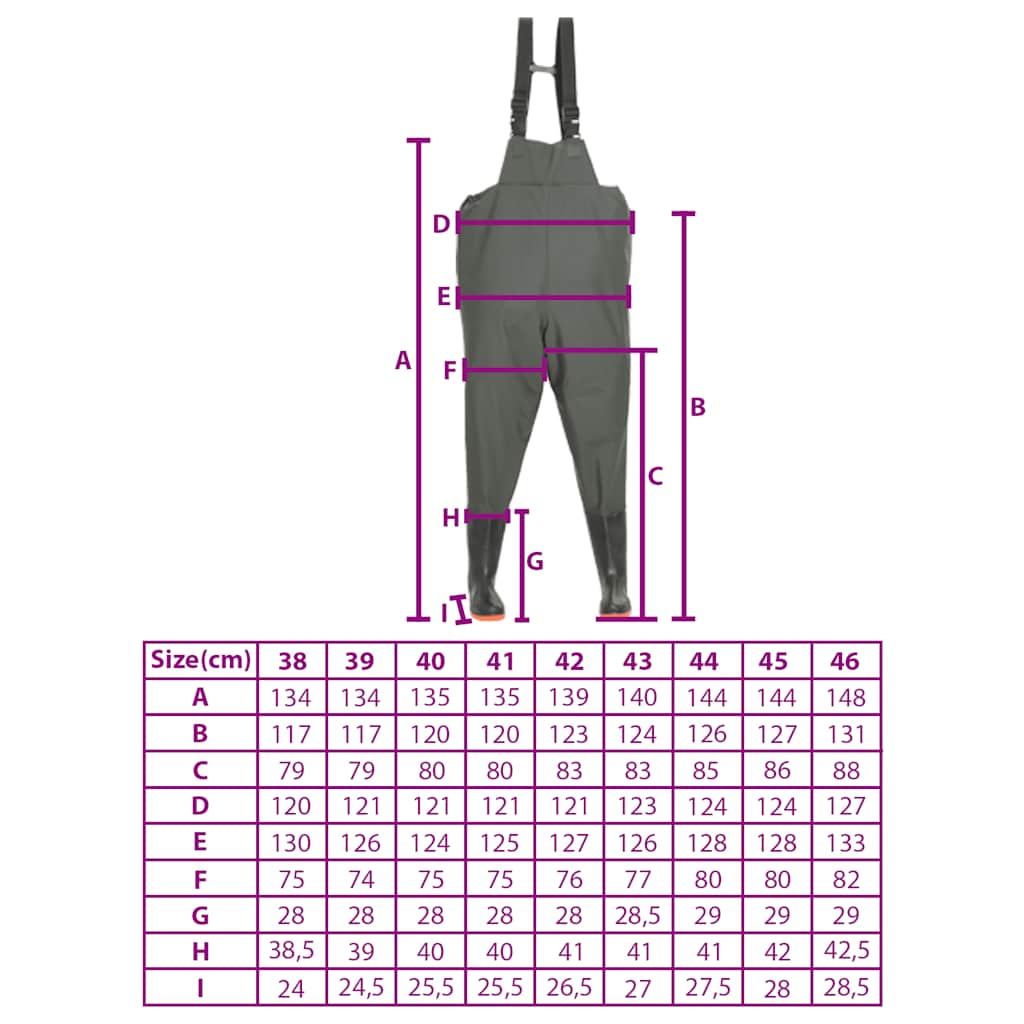 Pantaloni Impermeabili con Stivali Verdi Taglia 39