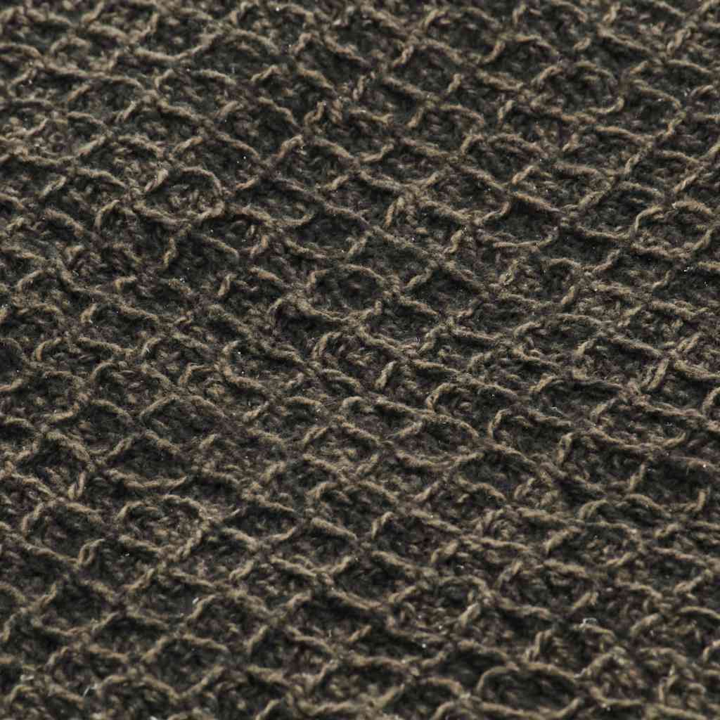 Copriletto in Cotone 220x250 cm Antracite/Marrone
