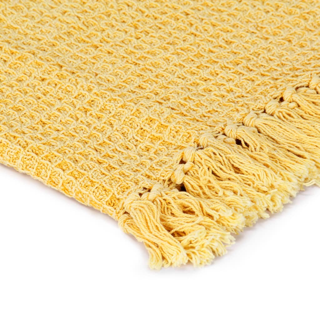 Copriletto in Cotone 160x210 cm Giallo Senape