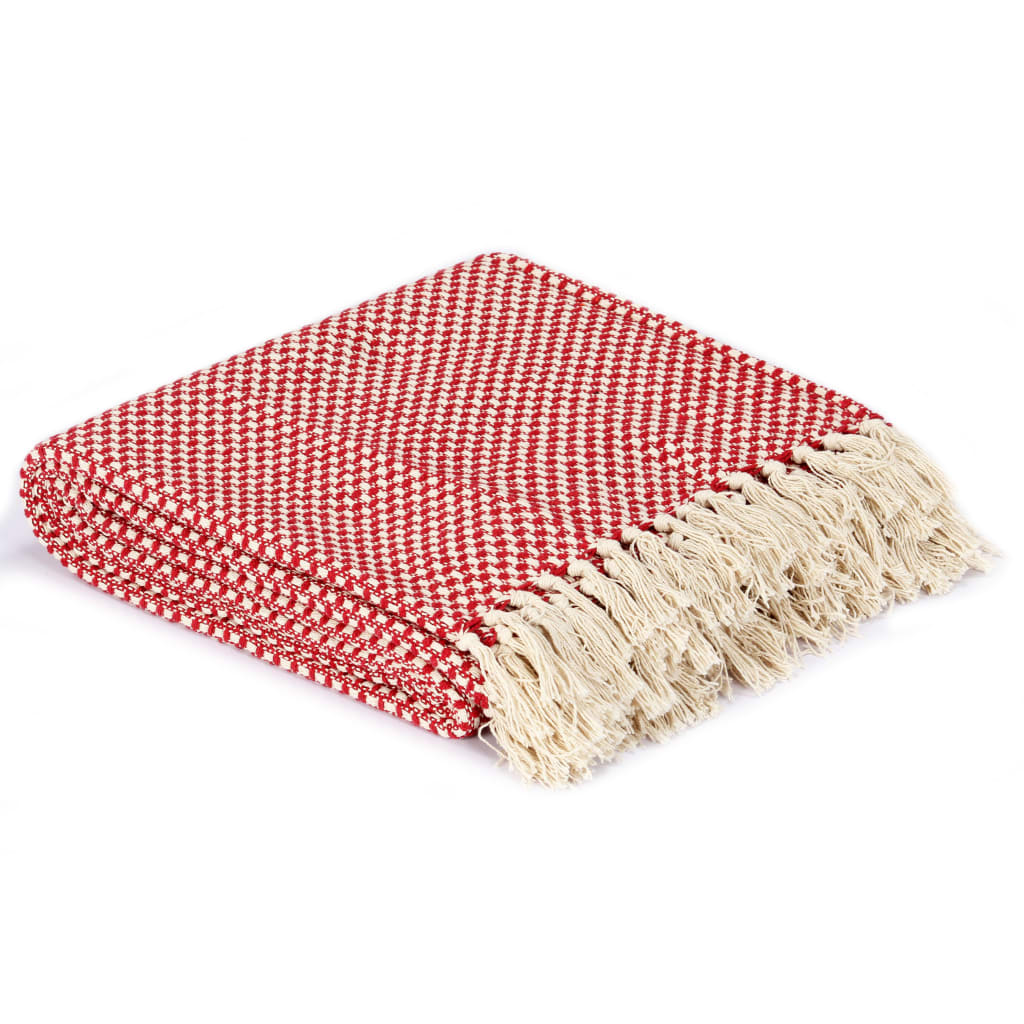 Copriletto in Cotone 160x210 cm Rosso