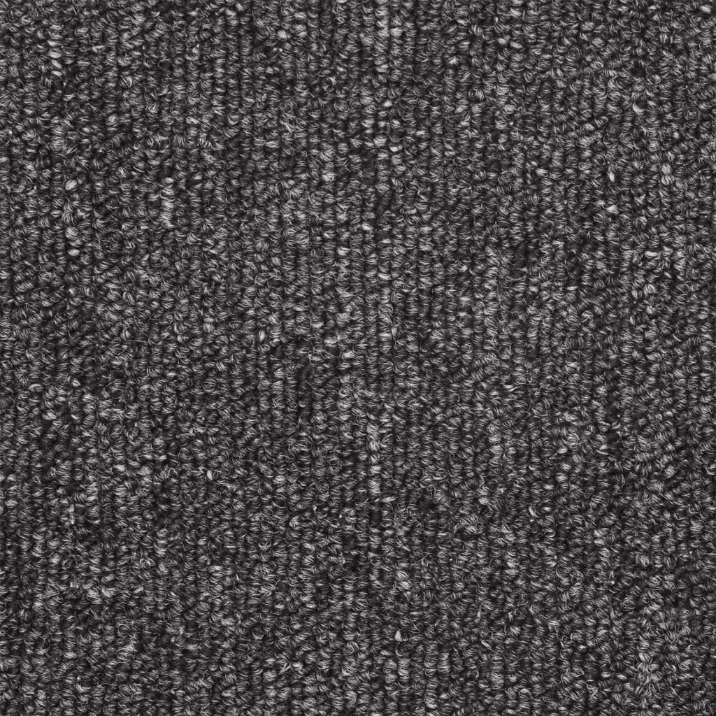 Tappetini per scale 15 pz 56 x 17 x 3 cm Non-Slip Antracite